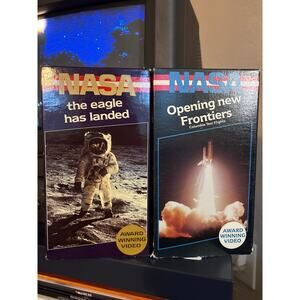 NASA 2 VHS lot: opening new frontiers/the eagle has landed